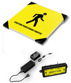 Interactive LED Safety Sign with Lidar Sensor - 24" Single Sided Sign