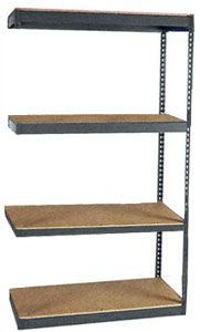 Long Span Shelving, 60" x 24" x 84", w/Decks, 800 Lbs. Cap. - Adder