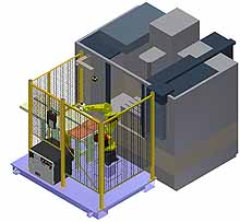 Robotic Machine Tool Tending System - Automated Load/Unload, 26-1/4 lb. Payload Cap.