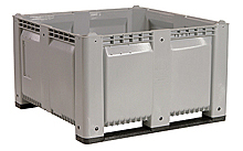 Bulk Bin - 48"W x 48"D x 28"H, Solid Sides, 2-Runner