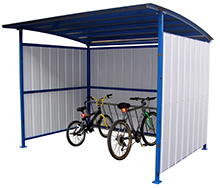 Bicycle Storage Shelter, 120"W x 95-1/2"D x 90-1/16"H