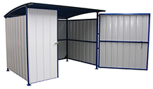 Storage Building w/ Doors, 120"W x 95-1/2"D x 90-1/16"H