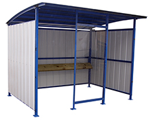 Smokers Outdoor Shelter, 120"W x 95-1/2"D x 90-1/16"H