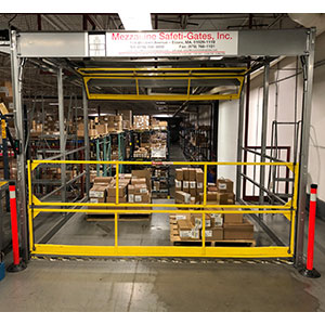 Rolled Overhead Safety Gate - 100"W x 84"H x 60"D