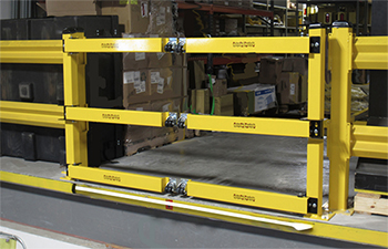 PickerPal Mezzanine Gate, 6' Width, Self-closing arms