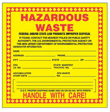 Hazardous Waste Label