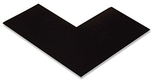 Floor Tape - Angle, Black 6 x 6 x 3-in., Box of 100