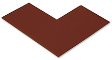 Floor Tape - Angle, Brown, 6-in. x 6-in. x 3-in., Box of 100