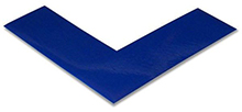 Floor Tape - Angle, Blue, 6-in. x 6-in. x 2-in., Box of 100