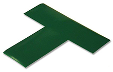 Floor Tape - T, Green, 6-in. x 6-in. x 2-in., Box of 100