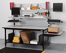 Duo Manifest Workstation, 68w x 33d x 29 to 36h