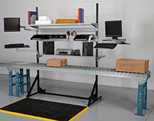 Over-Conveyor Manifest Workstation, 64w x 17d x 59h