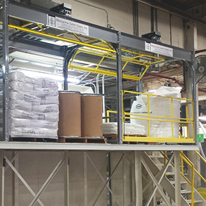 Rolled Overhead Safety Gate - 60"W x 84"H x 60"D