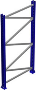 Pallet Rack Upright - 96"h x 36"d