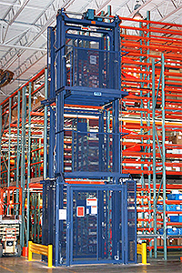 Vertical Lift, Series M, Mechanical, 1,000-6,000 lbs. cap., 3' x 3' to 10' x 10' Size Range, Vertical Travel Up to 20'