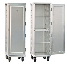 Enclosed Tray Cabinet for Cannabis Edibles - 20-7/8"W x 27-5/8"D x 69"H, 38 tray capacity