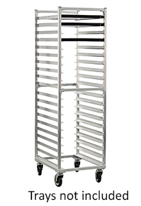 Heavy Duty Pan Rack for Cannabis Edibles - 20 pans, 3" spacing, end load