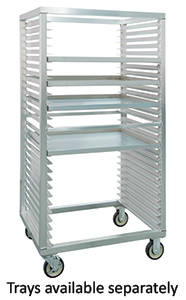 Aluminum Cannabis Drying Tray Truck - 28 Tray Capacity, 2" spacing