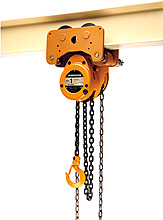 Low headroom trolley hoist