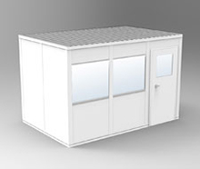 Modular In-Plant Office - 8' L x 12' W x 8' H, W/ 4 Walls