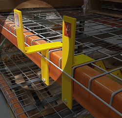 Beam-Mounted Pallet Stop - 3" Offset Mount, for Beams up to 4-3/4", with Bolt-on Hardware