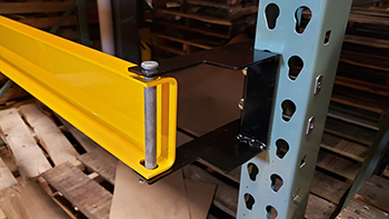 Back of Rack Pallet Stop, 8'W x 4"H