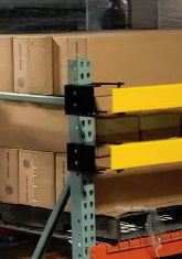 Back of Rack Pallet Stop Bracket, 6" Offset, with Hardware