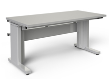 Heavy-Duty Electric Height Adjustable Workstation - 30"D x 72"W, 1,200 lb. Cap., Laminate Top, Glide Feet