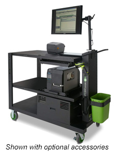 Powered Picking Workstation 26x48 w/ HD Inverter & (2) 100AH Batteries