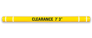 Lettering Kit for Clearance Bar - Black, "CLEARANCE"