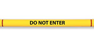 Lettering Kit for Clearance Bar - Black, "DO NOT ENTER"