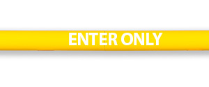 Lettering Kit for Clearance Bar - White, "ENTER ONLY"