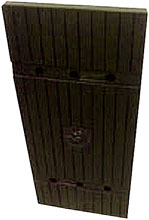 Parking Column Protector - Planks, Black, Carton of 4
