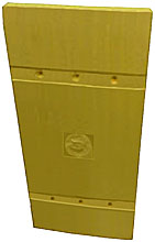 Parking Column Protector - Planks, Yellow, Carton of 4