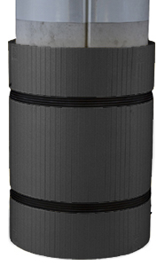 Parking Column Protector - Round, Black, Carton of 3