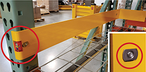 Pallet Guide Rail with Back Stop - 4"H x 45"L - 1/4" Steel