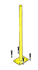 VersaGate Permanent Mount Gate Post Alone