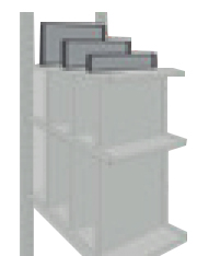 Divider for Steel Pick Shelving - 4"H, Fits 24"D Shelves