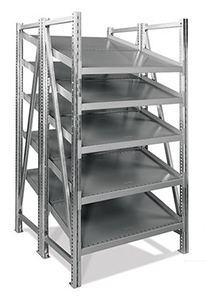 Steel Pick Shelving - 5 Level, Double - Dbl Forward Tilt, 78"h x 39"w x 48"d, Starter