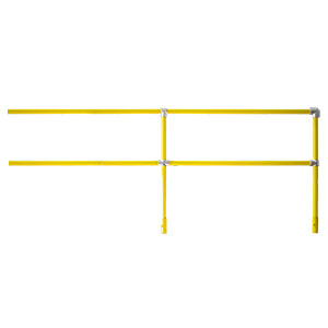 Plastic Sleeved Steel Handrail - Adder, 42"H x 5'L x 1.9"Dia.