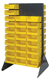 36L x 24W x 66H Heavy Duty Double Sided Louvered Panel Rack with 2000 lbs. Cap.