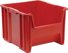 Giant Stackable Container - 17-1/2"L x 16-1/2"W x 12-1/2"H, Carton of 2