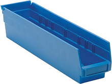 Shelf Bins - 17-7/8"L x 4-1/8"W x 4"H, Carton of 20