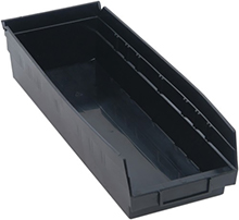 Conductive Shelf Bins - 17-7/8" x 6-5/8" x 4", Carton of 20