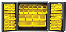 Mini Bin Cabinet - 36"W x 24"D x 36"H w/ 66 Bins
