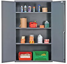 Storage Cabinet - 48"W x 24"D x 78"H w/ 3 Shelves