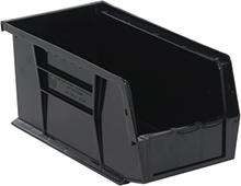 Conductive Ultra Stack and Hang Bins - 10-7/8" x 5-1/2" x 5", Carton of 12