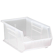 Clear View Bins - 13-5/8" x 8-1/4" x 6", Carton of 12