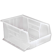 Clear View Bins - 16" x 11" x 8", Carton of 4