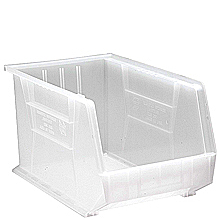 Clear View Bins - 18" x 11" x 10", Carton of 4